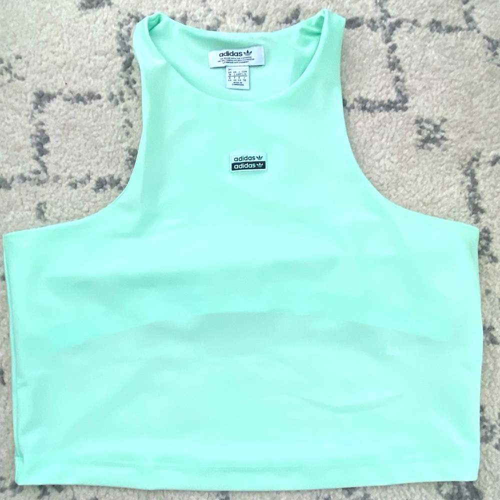 Mint green adidas sports bra